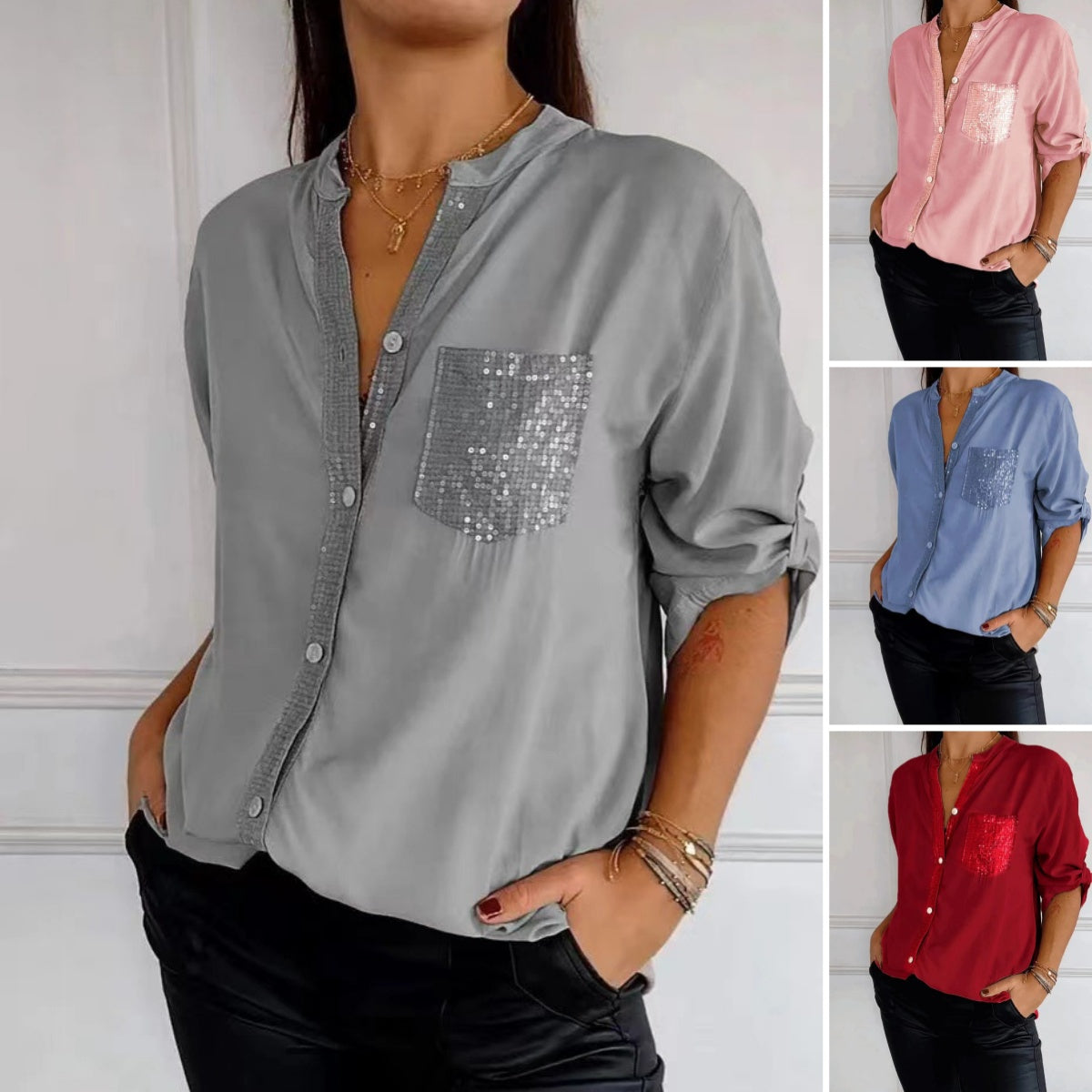 ✨👩💼【S-5XL】 Cămașă business la modă confortabilă și respirabilă.