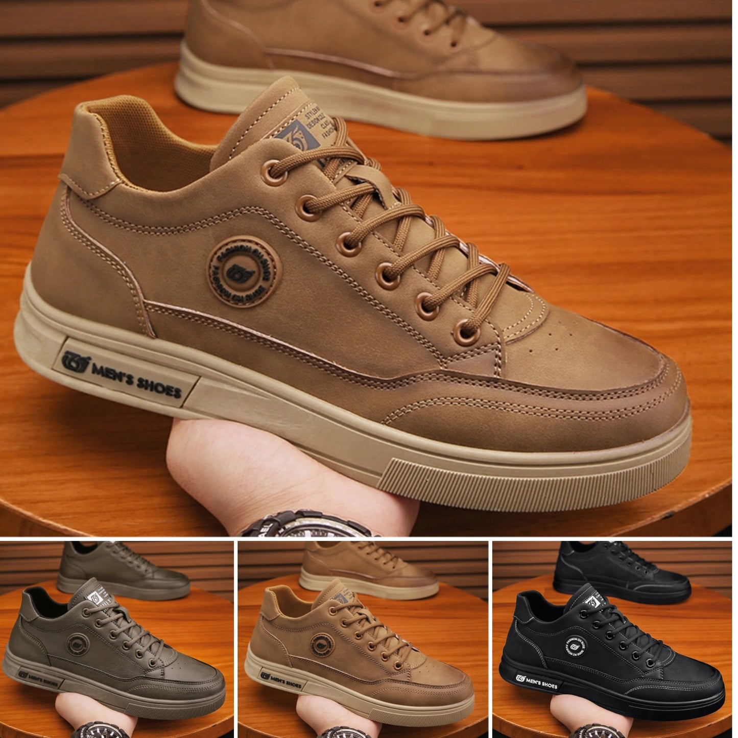🥾【39-44】2025 Pantofi casual din piele de înaltă calitate pentru bărbați, anti-alunecare, piele moale, talpă moale