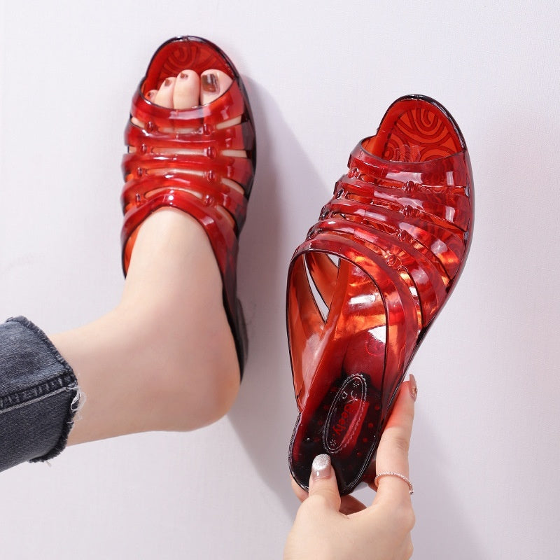 👡【Reduceri mari de vară】(36-41) Papuci moi din PVC✅Confortabili și anti-alunecare✅Ideali pentru vară!
