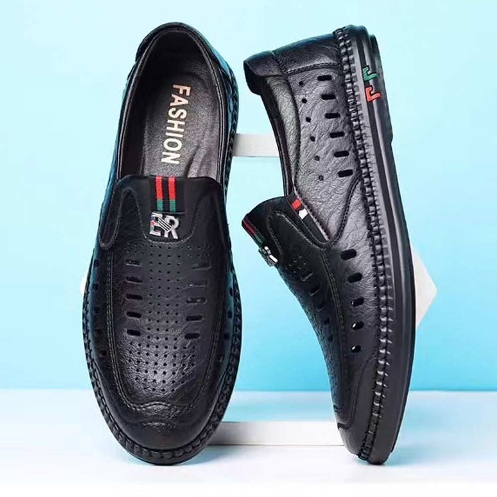 š2024 Noi pantofi casual din piele pentru bÄrbaČi, respirabili Či confortabili, rezistenČi la transpiraČie Či miros