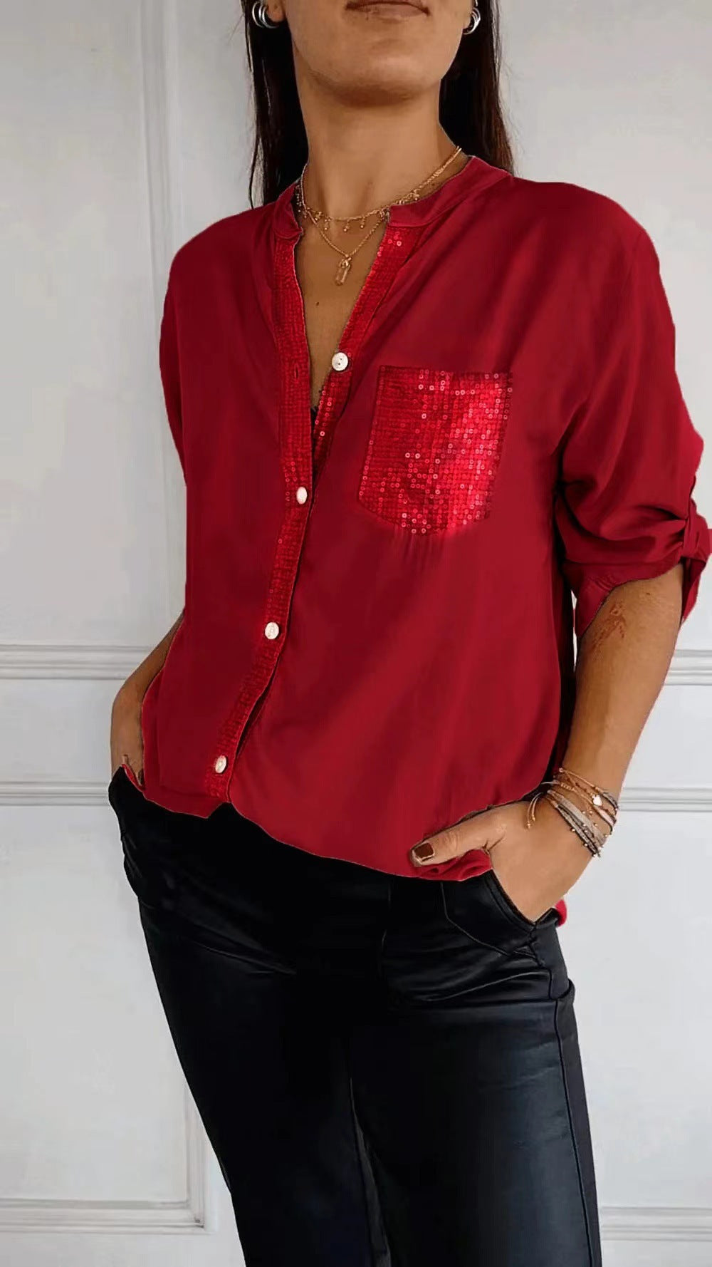 ✨👩💼【S-5XL】 Cămașă business la modă confortabilă și respirabilă.