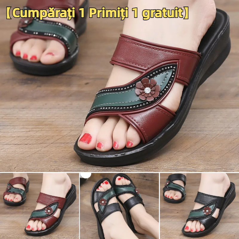 【36-41】Papuci papuci antiderapanti confortabili de vara pentru femei. Se potrivește piciorului elegant și confortabil.