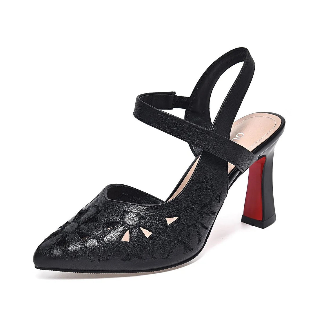 💥👠【35-41】Tocuri înalte monocrome confortabile, cu vârf ascuțit