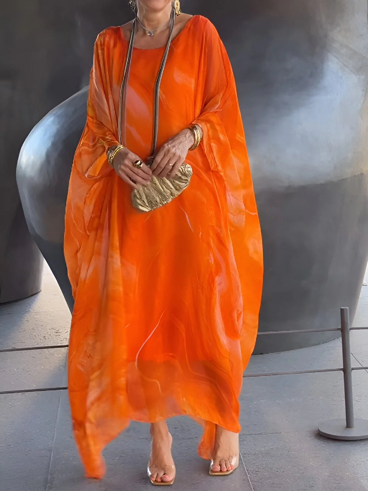 š„°ćS-5XLćRochie nouÄ, confortabilÄ Či la modÄ de primÄvarÄ Či varÄ, cu tul pete