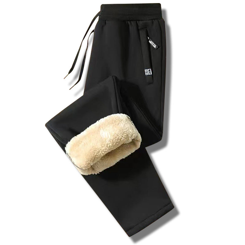 šćM-5XLć2024 Iarna BÄrbaČi de iarnÄ Lambswool Ć®ngroČat Casual cald Sweatpants cald