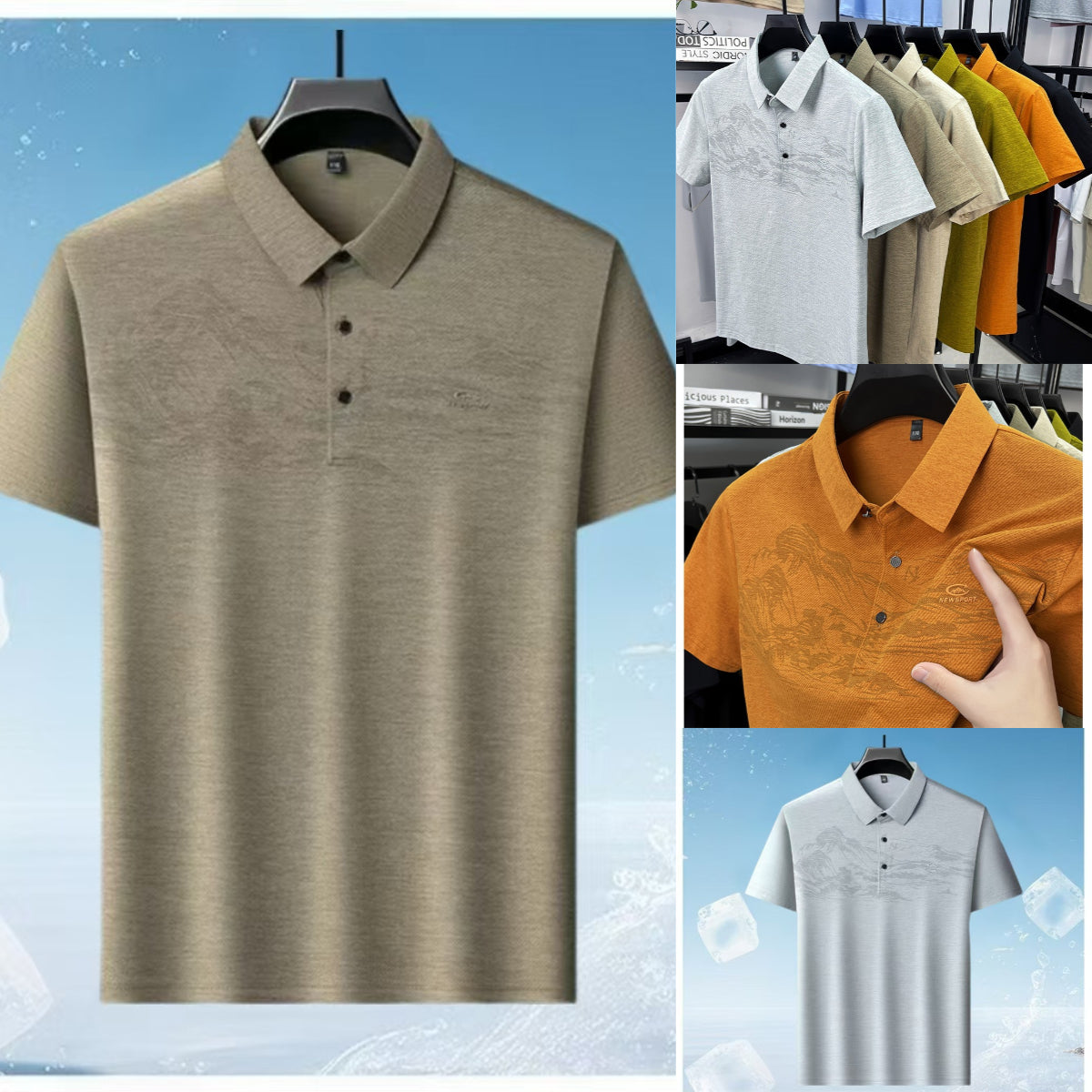 ✨👔 Tricou polo business pentru bărbați.