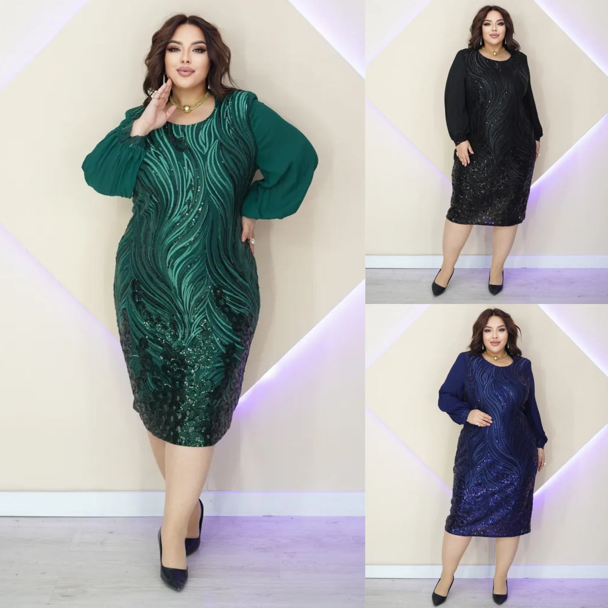 💖💖【S-5XL】Rochie nouă și elegantă din șifon de înaltă calitate
