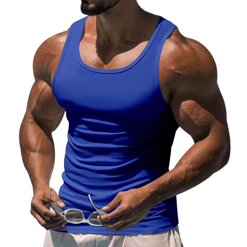 ✨🎽【S–3XL】Maiou bărbătesc simplu pentru vară, ideal pentru fitness, sport și uz zilnic.