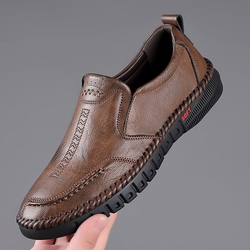 👞【39-44】 Pantofi casual din piele pentru bărbați cu talpă moale