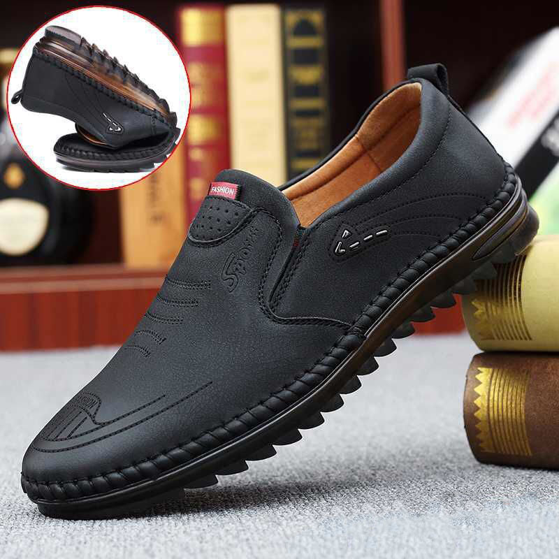 👟Pantofi casual din piele naturală pentru bărbați, lucrați manual