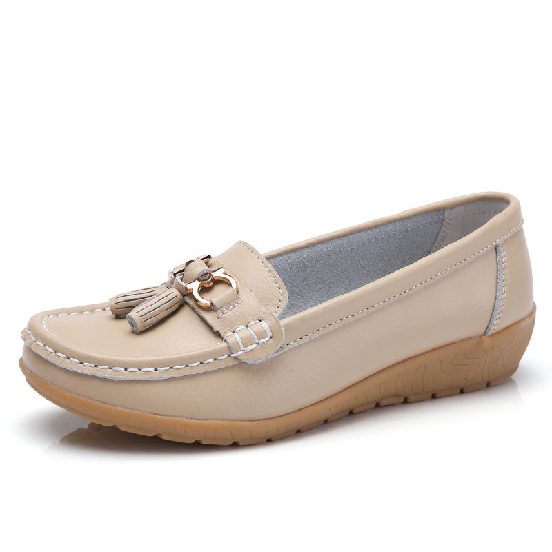 💕【35-44】Noi pantofi din piele pentru femei, la modă de primăvară și vară.