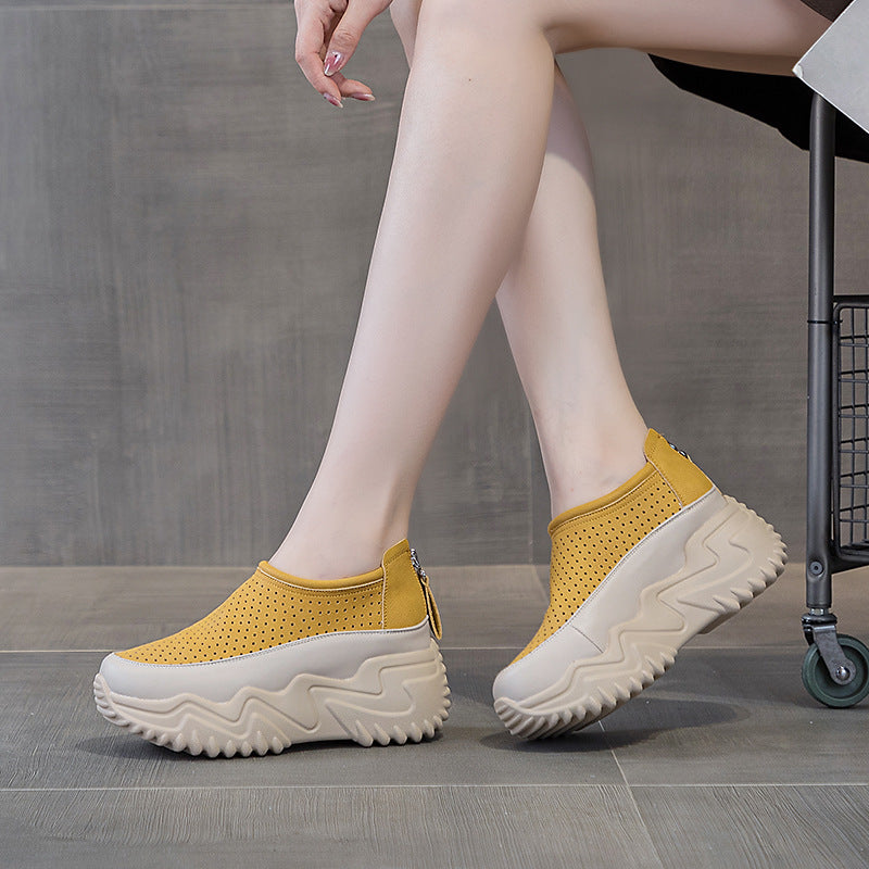 🩰❤ Aceasta este o pereche frumoasă de pantofi, Sandale casual de vară, model nou, cu talpă groasă și design decupat.