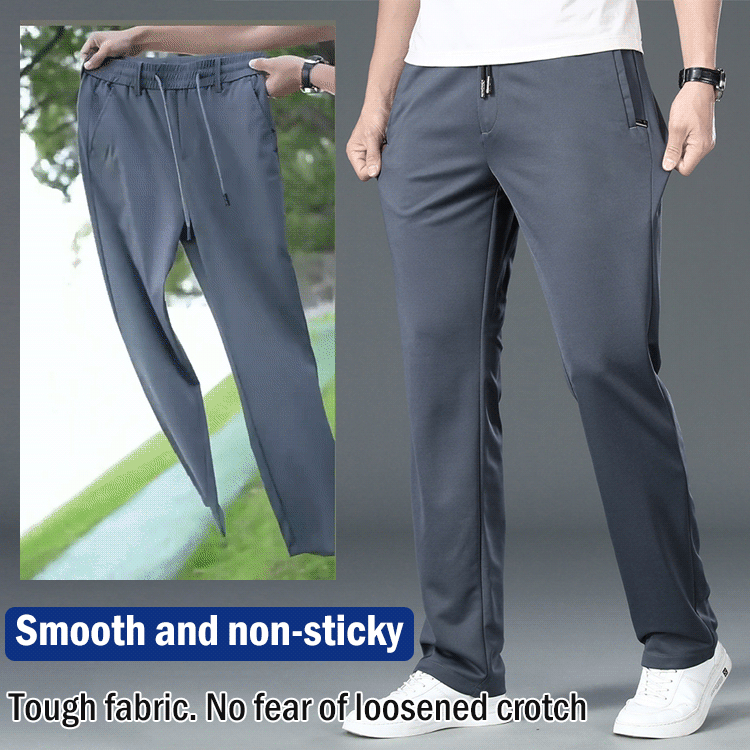 ššćL-5XLćPantaloni business casual cu picior drept Či elastic, uČor Či subČire.