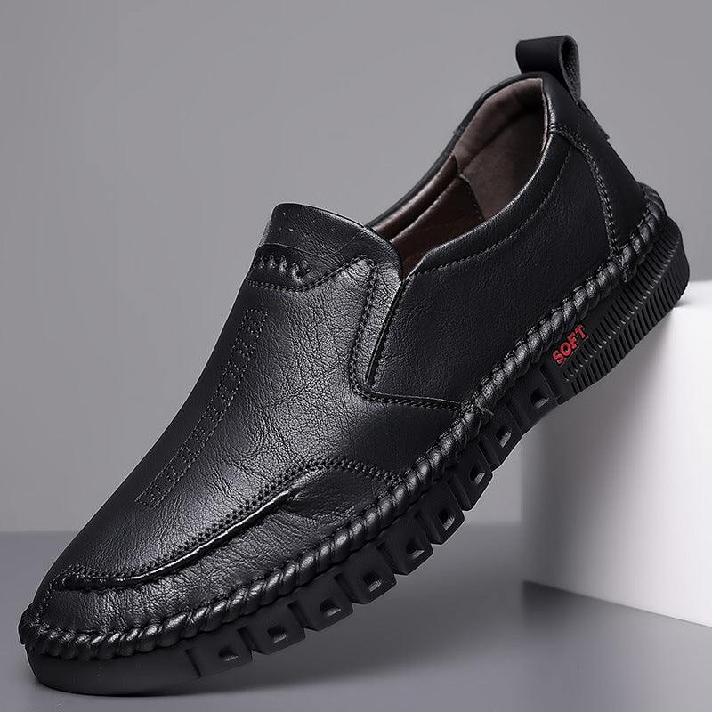 👞【39-44】 Pantofi casual din piele pentru bărbați cu talpă moale