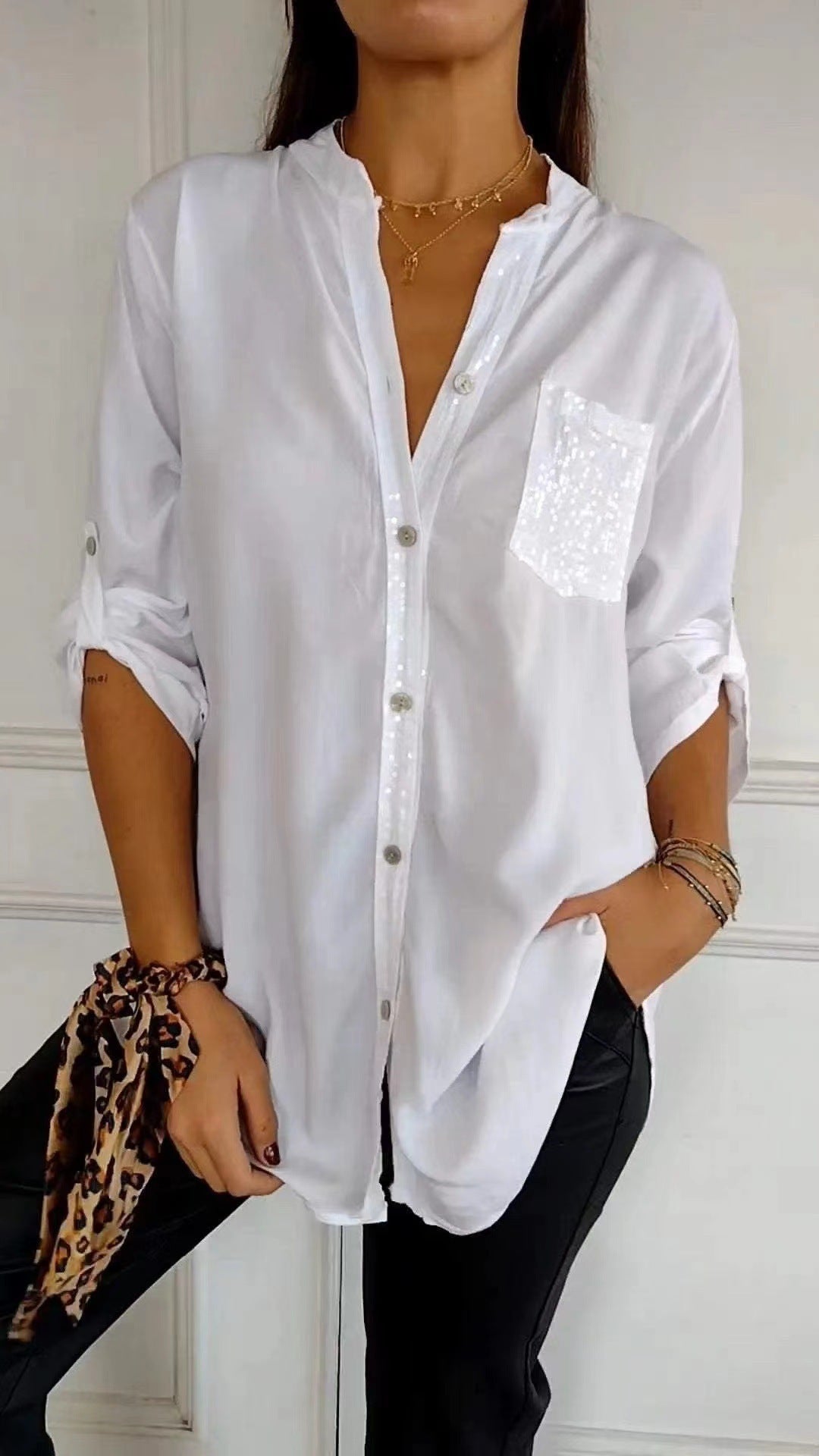 ✨👩💼【S-5XL】 Cămașă business la modă confortabilă și respirabilă.