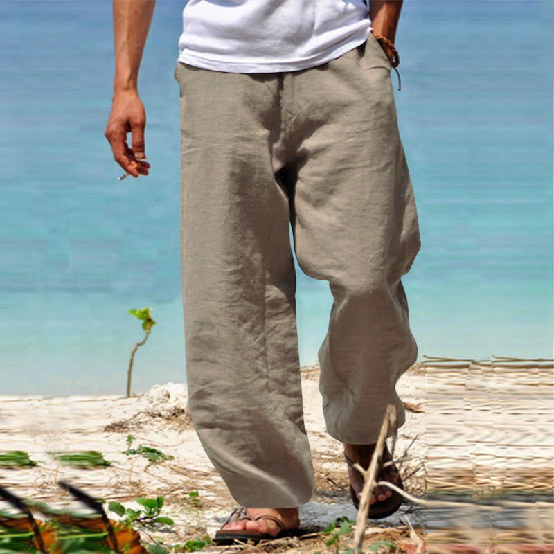 👖🕺【S–5XL】 Pantaloni bărbătești de vară, largi și cu croială dreaptă.