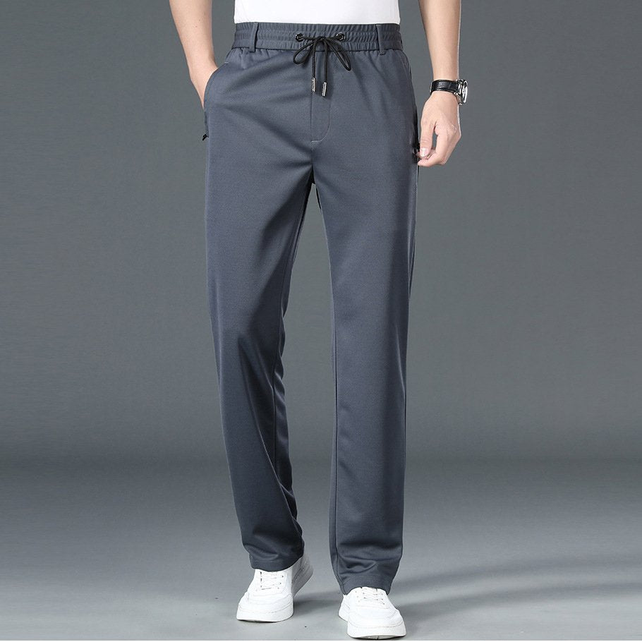 ššćL-5XLćPantaloni business casual cu picior drept Či elastic, uČor Či subČire.