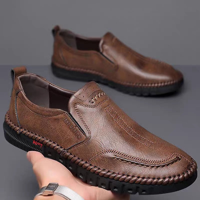 👞【39-44】 Pantofi casual din piele pentru bărbați cu talpă moale