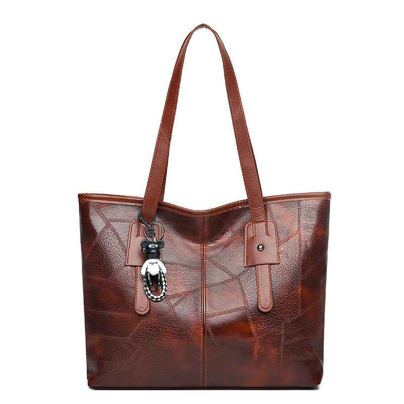 🎀👜Gantă de umăr din piele moale pentru femei la modă✨Ocazională de mare capacitate✨