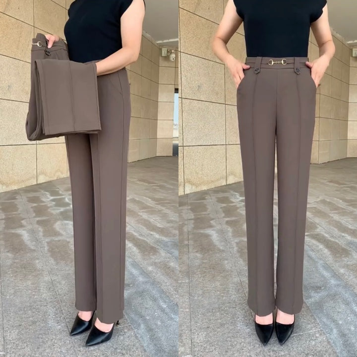 ššćS-4XLćPantaloni noi stretch casual cu talie Ć®naltÄ