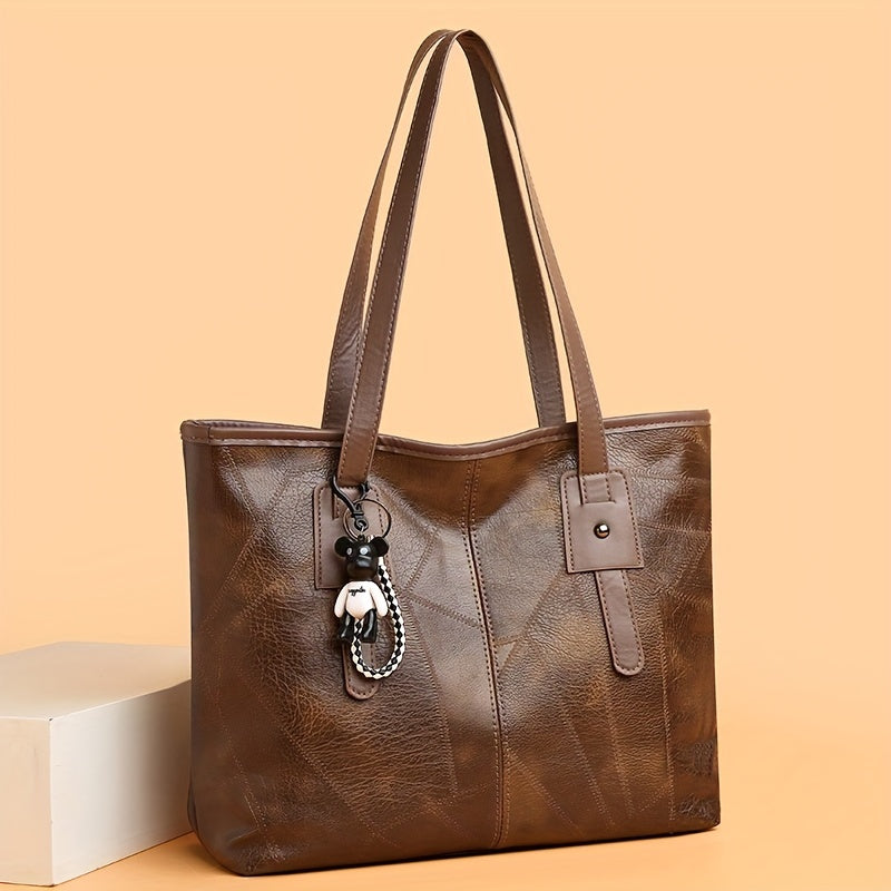 🎀👜Gantă de umăr din piele moale pentru femei la modă✨Ocazională de mare capacitate✨