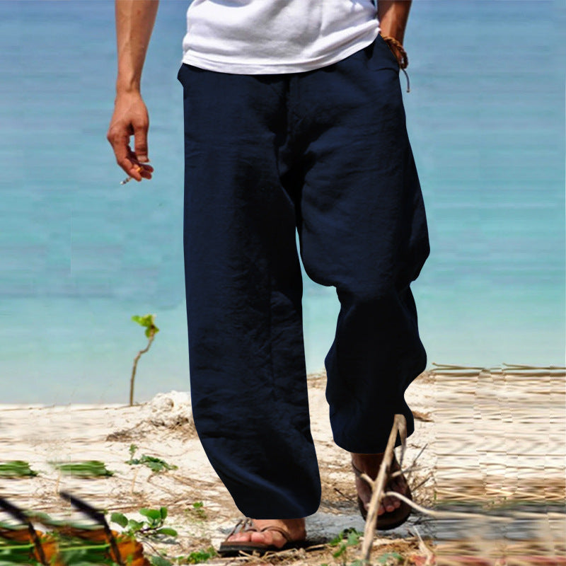 👖🕺【S–5XL】 Pantaloni bărbătești de vară, largi și cu croială dreaptă.