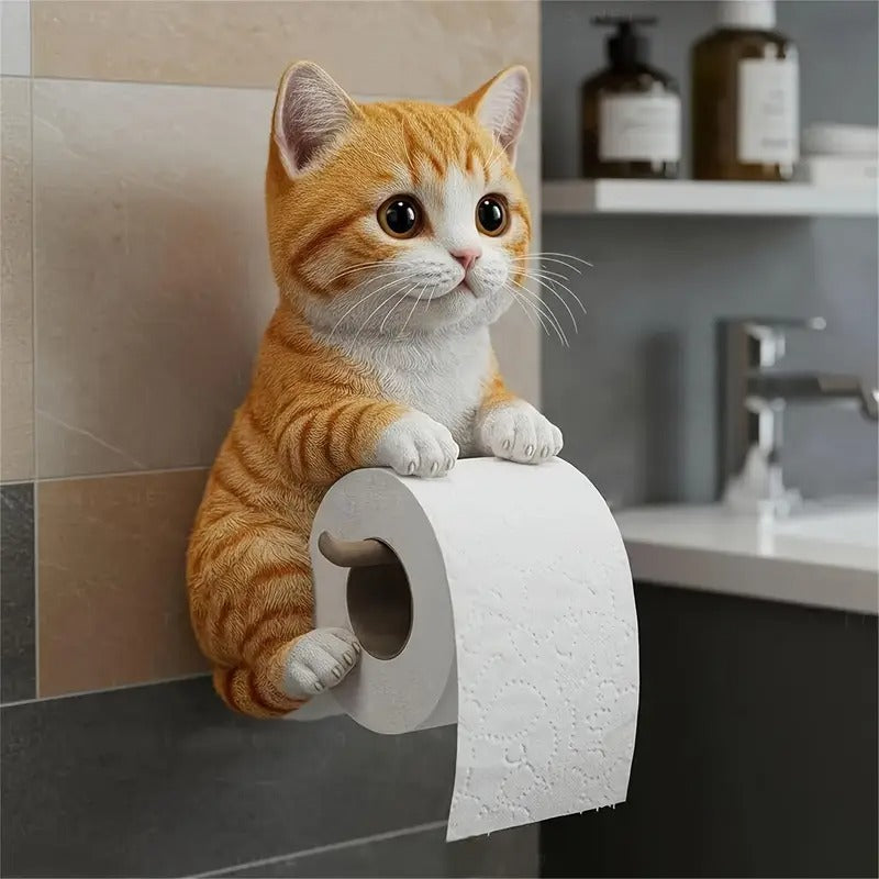 🐱 Suport de hârtie igienică cu tema pisicii drăguțe