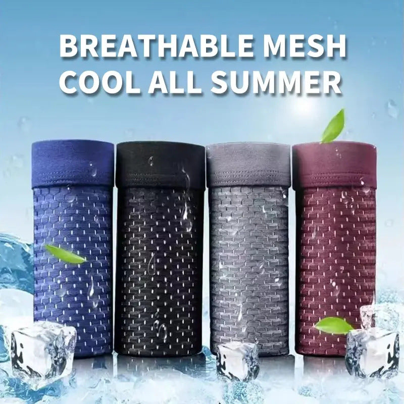 šš©²ć1 set de 4 bucÄČić Pantaloni scurČi boxer antibacterieni pentru bÄrbaČi, mÄrime mare