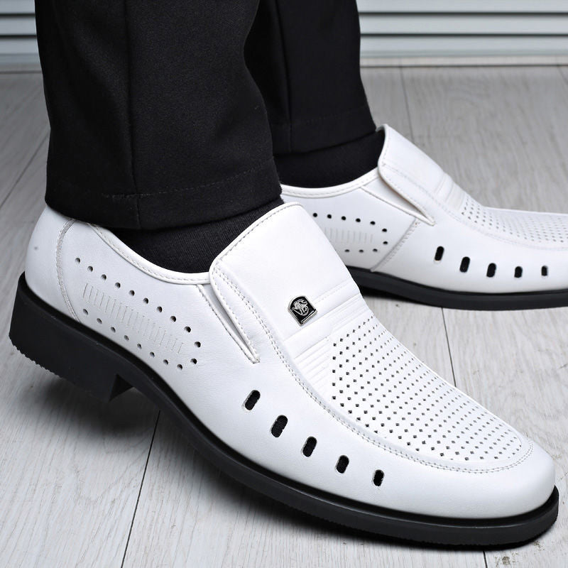 【38-44】Pantofi business casual pentru bărbați, din piele, confortabili și respirabili, din piele de înaltă calitate, care nu se șifonează ușor.
