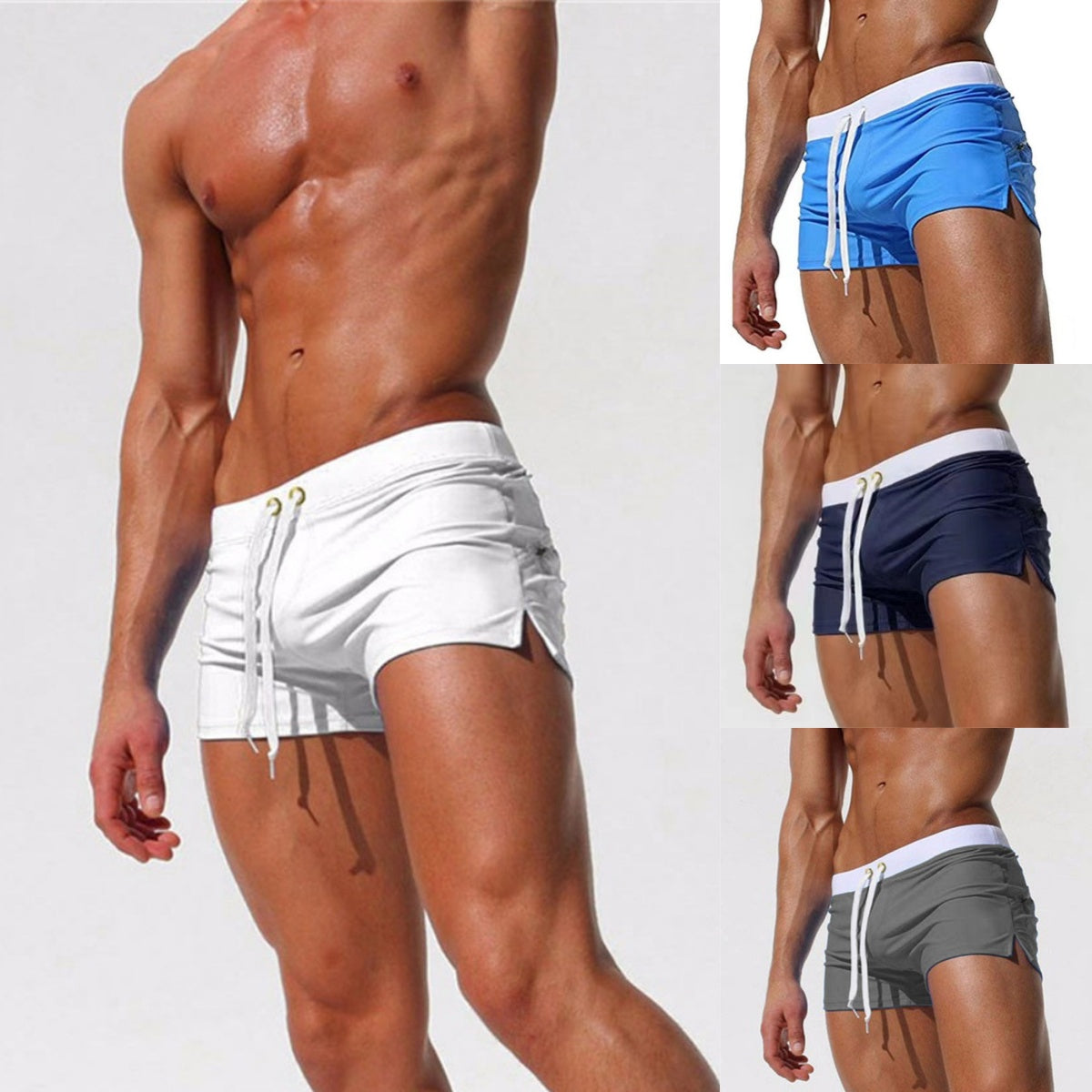š„š“ćReducere de varÄććS-3XLć2025 Noua modÄ de varÄ, pantaloni scurČi sport pentru bÄrbaČi cu uscare rapidÄ, trunchi de baie