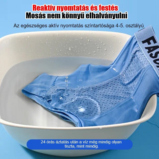 😎 (6 buc) Boxer bărbătesc din mătase de gheață cu plasă respirabilă