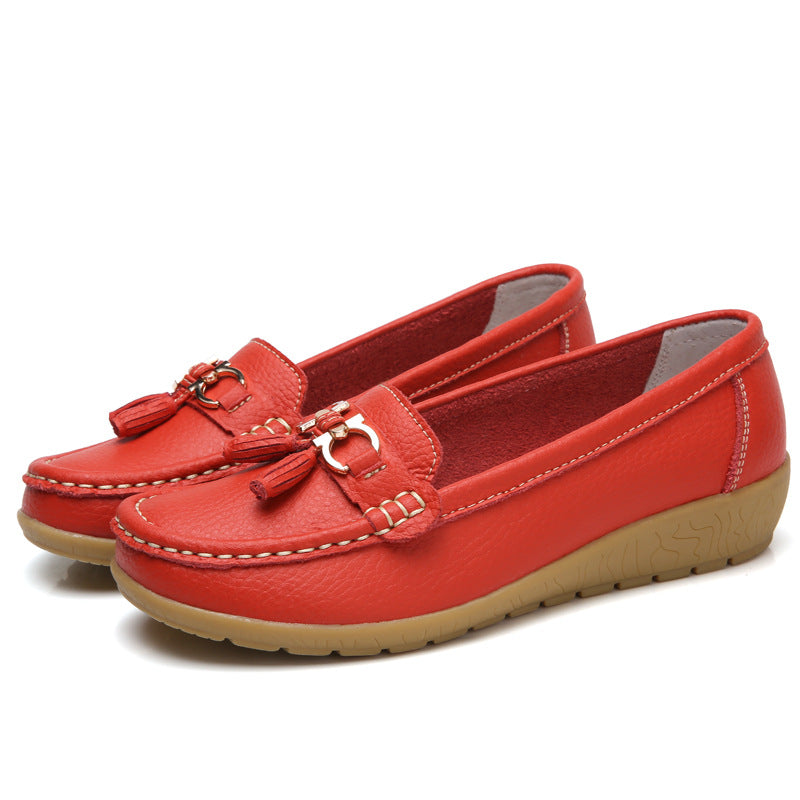 💕【35-44】Noi pantofi din piele pentru femei, la modă de primăvară și vară.