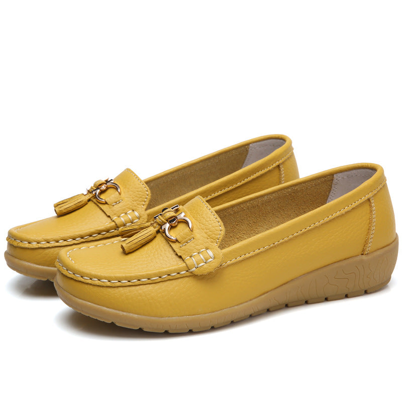 💕【35-44】Noi pantofi din piele pentru femei, la modă de primăvară și vară.