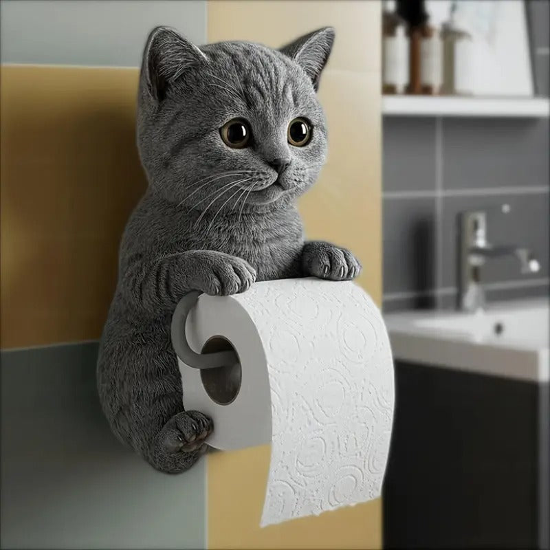 🐱 Suport de hârtie igienică cu tema pisicii drăguțe