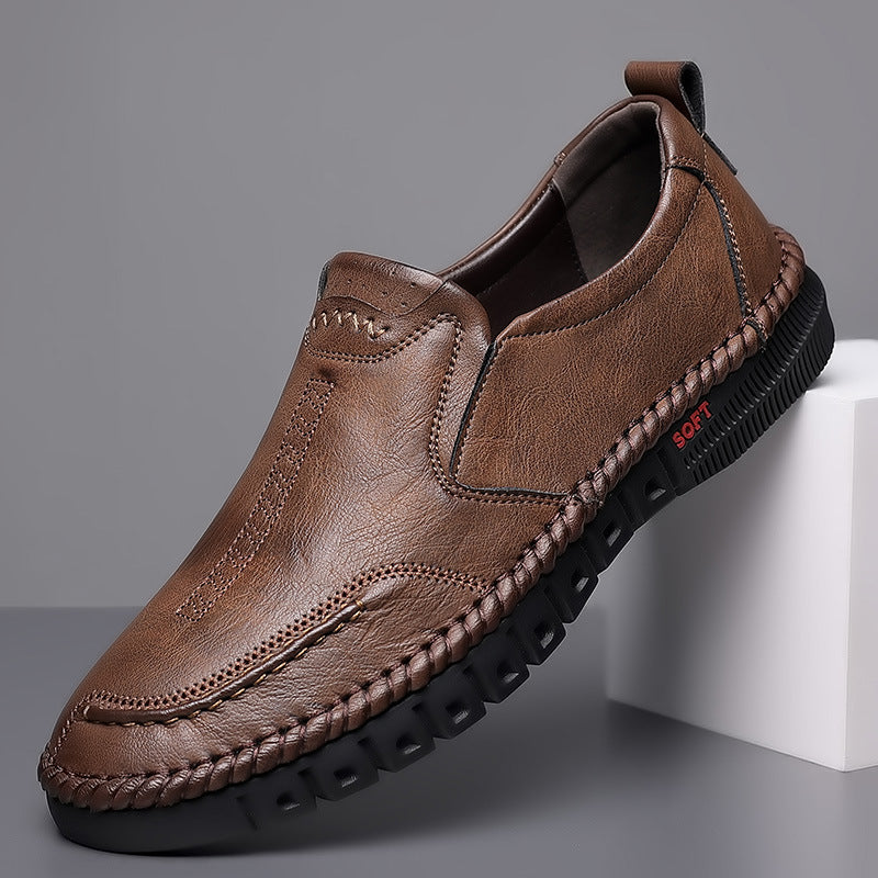 👞【39-44】 Pantofi casual din piele pentru bărbați cu talpă moale