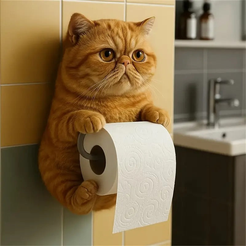 🐱 Suport de hârtie igienică cu tema pisicii drăguțe