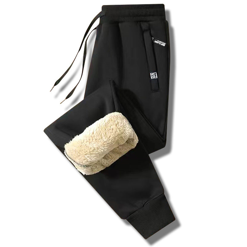 šćM-5XLć2024 Iarna BÄrbaČi de iarnÄ Lambswool Ć®ngroČat Casual cald Sweatpants cald