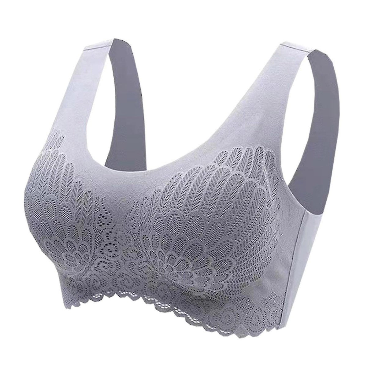 🔥🔥(49% reducere)👙【Pachet de 3】Sutien din dantelă fără cusături din mătase de gheață, fără fire