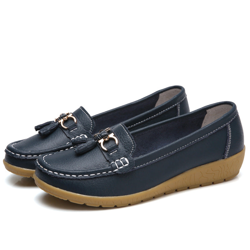 💕【35-44】Noi pantofi din piele pentru femei, la modă de primăvară și vară.