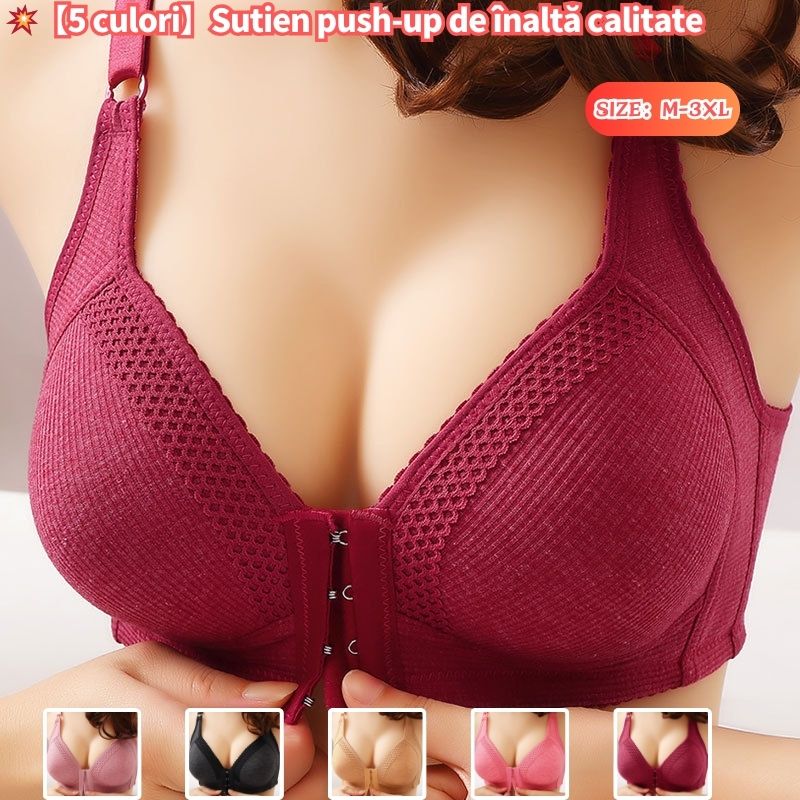 💥【Pachet de 3】Sutien push-up de înaltă calitate, fără cusături, la modă și sexy, previne căderea