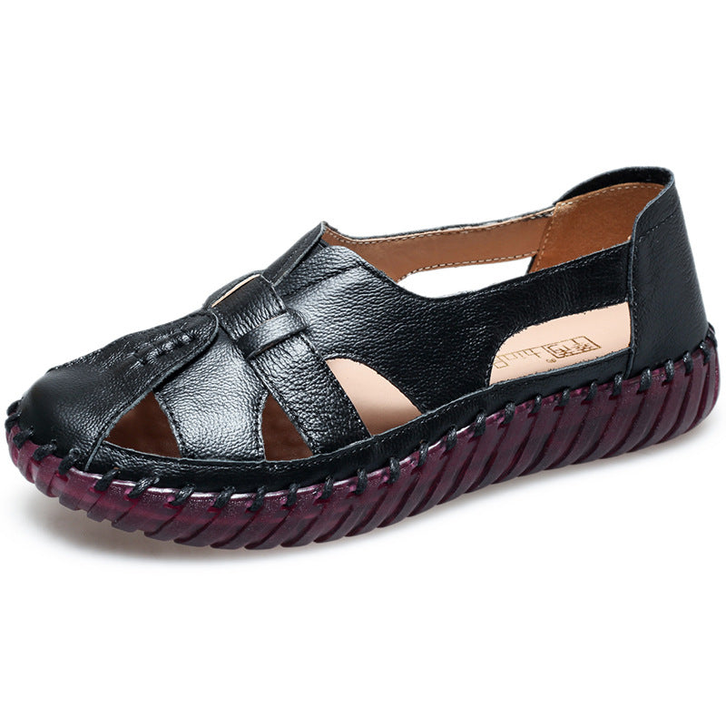 ❤️🥿【35-41】Sandale plate pentru femei din piele moale de piele goală💥