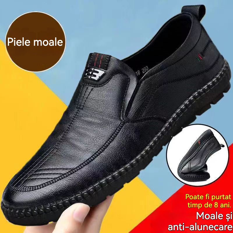 👞 Pantofi bărbătești din piele naturală moale – Confort total pentru bărbați maturi