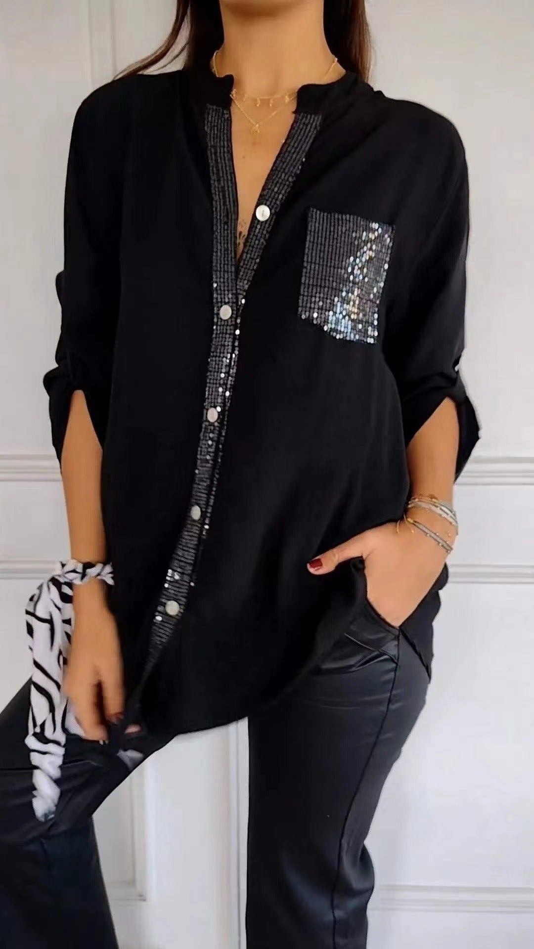 ✨👩💼【S-5XL】 Cămașă business la modă confortabilă și respirabilă.