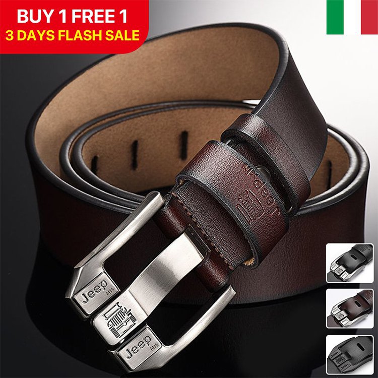 🎁 Cureaua retro barbati high-end,Cureaua de blugi cu catarama din piele naturala,Cataramă simplă și la modă, piele de vacă selectată cu un singur strat, puternică și durabilă