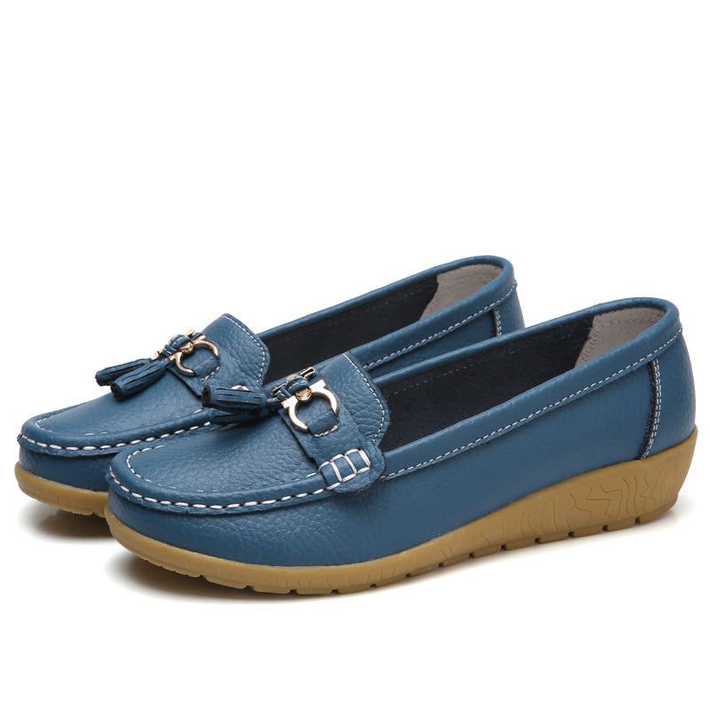 💕【35-44】Noi pantofi din piele pentru femei, la modă de primăvară și vară.