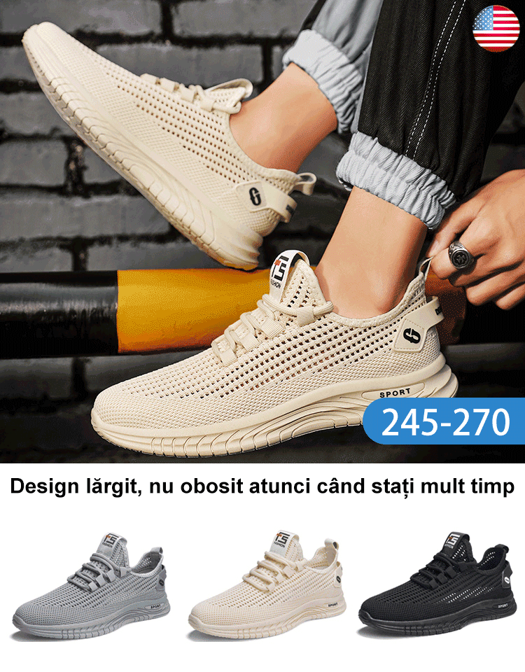 💥🔥【39-44】Pantofi sport casual anti-alunecare, cu plasă respirabilă.