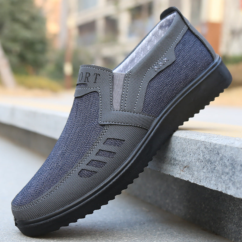 ✨😎【39-47】2025 Pantofi sport bărbătești, respirabili, plați și casual, cusuți manual, calitate superioară garantată.