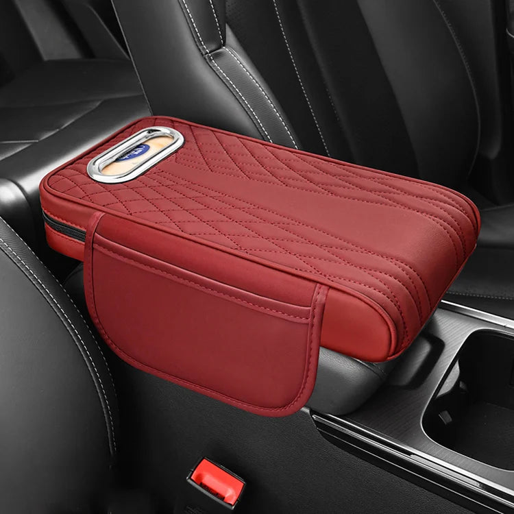 🚗👏 Cutie cotieră auto multifuncțională trei într-unul din piele