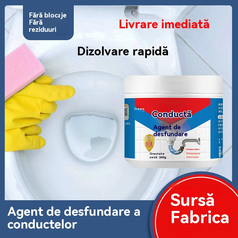 🛒【Cumpără 1, primești 1 gratis】Instrument puternic pentru desfundarea țevilor | Dizolvă cu ușurință blocajele de ulei, toalete și bucătării! Deodorizează dintr-o singură mișcare!