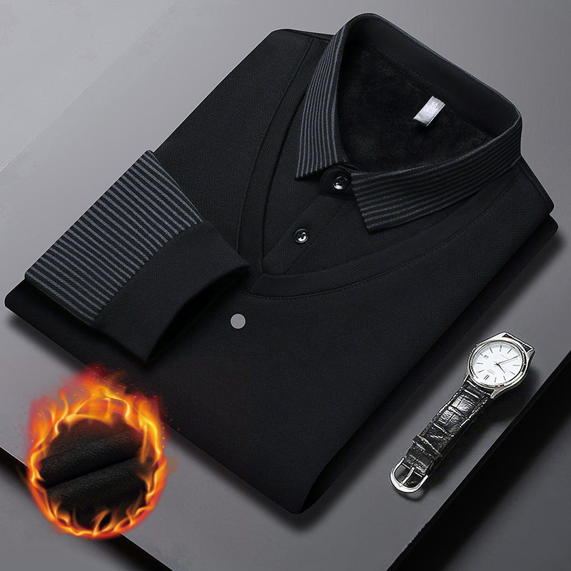 🔥【45% OFF】【Set de 2 bucăți/cumpărați unul, primiți unul gratuit】 【M-4XL】Cămașă POLO fals din două piese cu dungi patchwork